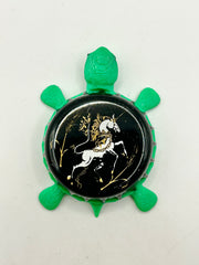 Legends Brewing - Bottle Cap Magnet Turtle Shell Shocked Art