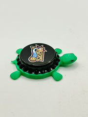 76ers Retro Design - Bottle Cap Magnet Turtle Shell Shocked Art