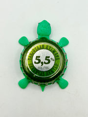 Kaktus Lonkero 5.5 - Sinebrychoff Brewing - Bottle Cap Magnet Turtle Shell Shocked Art