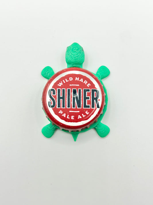 Shiner Wild Hare Pale Ale - Bottle Cap Magnet Turtle