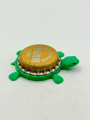 Hoffman Cream Soda - Bottle Cap Magnet Turtle Shell Shocked Art