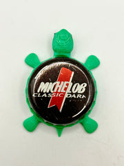 Michelob Classic Dark - Bottle Cap Magnet Turtle Shell Shocked Art