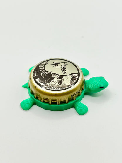 Blitz Weinhard Brewing (Heads Up) - Bottle Cap Magnet Turtle Shell Shocked Art