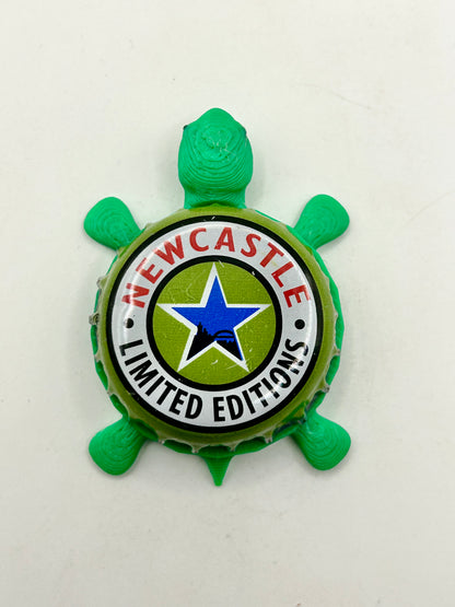 Newcastle Limited Edition (Green) - Bottle Cap Magnet Turtle Shell Shocked Art