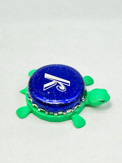 Kokanee Beer - Bottle Cap Magnet Turtle Shell Shocked Art