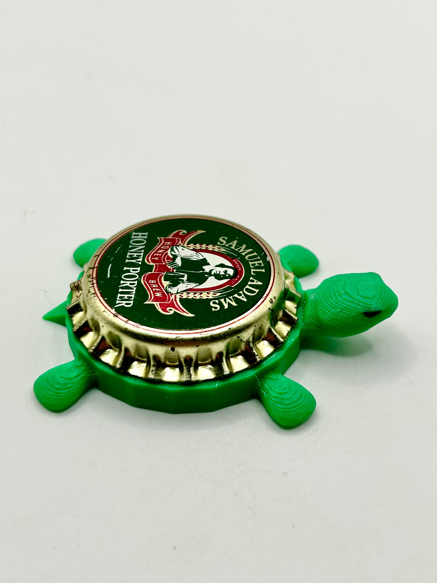Sam Adams Honey Porter (Vintage) - Bottle Cap Magnet Turtle