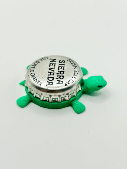 Sierra Nevada (Silver Cap) - Bottle Cap Magnet Turtle Shell Shocked Art