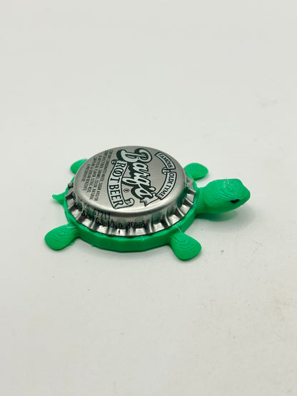 Barq’s Root Beer (with Text) - Bottle Cap Magnet Turtle Shell Shocked Art