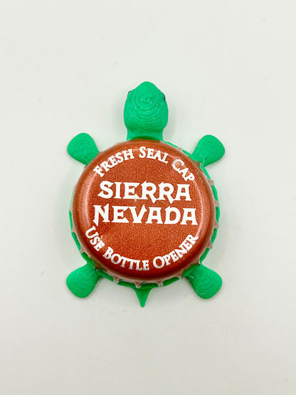 Sierra Nevada (Orange Cap) - Bottle Cap Magnet Turtle Shell Shocked Art
