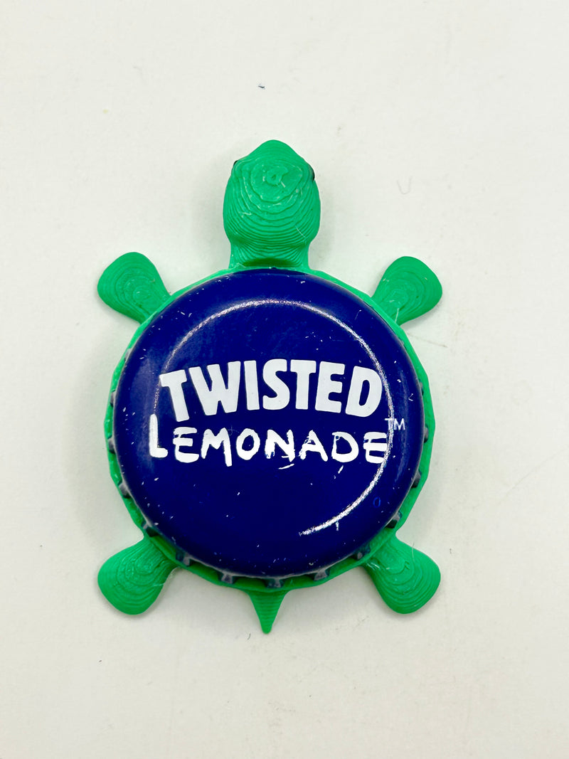 Twisted Lemonade - Bottle Cap Magnet Turtle Shell Shocked Art