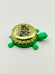 Unity Vibration Brewing - Bottle Cap Magnet Turtle Shell Shocked Art