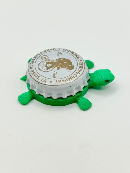 Sudwerk Brewing - Bottle Cap Magnet Turtle Shell Shocked Art