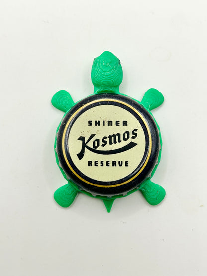 Shiner Kosmos - Bottle Cap Magnet Turtle Shell Shocked Art