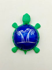Seagrams Palm Trees (Dome Shell) - Bottle Cap Magnet Turtle Shell Shocked Art