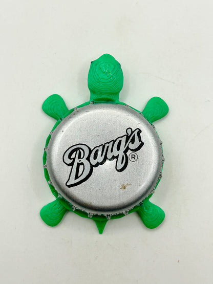Barq’s Root Beer - Bottle Cap Magnet Turtle Shell Shocked Art