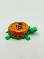 Bacardi (Bat, Light Orange) - Bottle Cap Magnet Turtle Shell Shocked Art