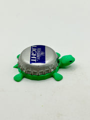 Old Milwaukee Light Beer (Rectangle) - Bottle Cap Magnet Turtle Shell Shocked Art