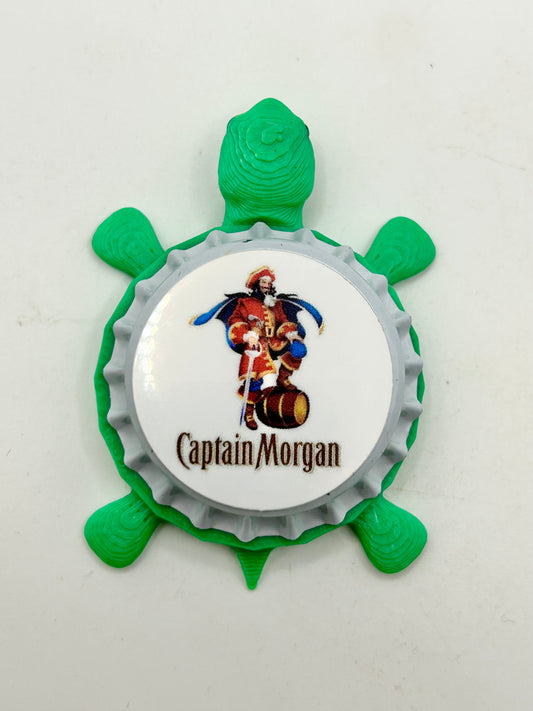 Captain Morgan - Bottle Cap Magnet Turtle