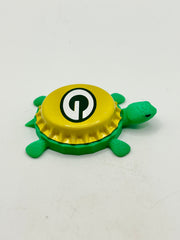 Green Bay Packers - Bottle Cap Magnet Turtle Shell Shocked Art