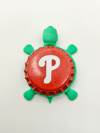 Philadelphia Phillies - Bottle Cap Magnet Turtle Shell Shocked Art