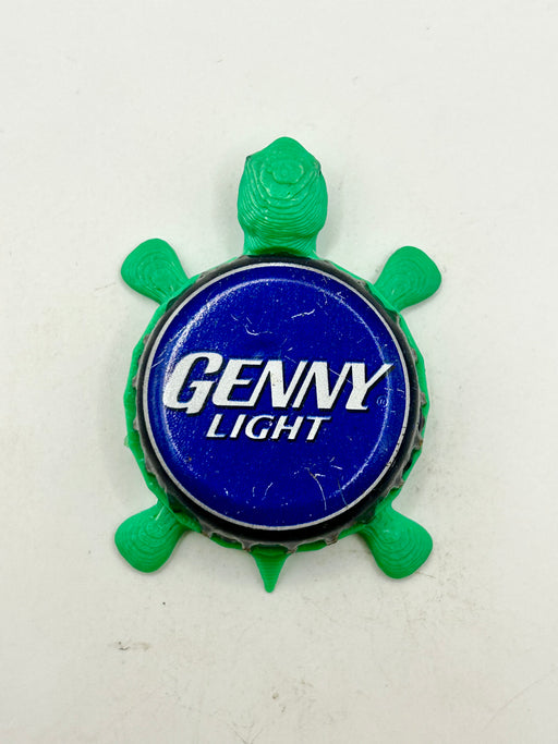 Genny Light (Blue) - Bottle Cap Magnet Turtle Shell Shocked Art