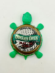 O’Doul’s Open (Golf) - Bottle Cap Magnet Turtle Shell Shocked Art