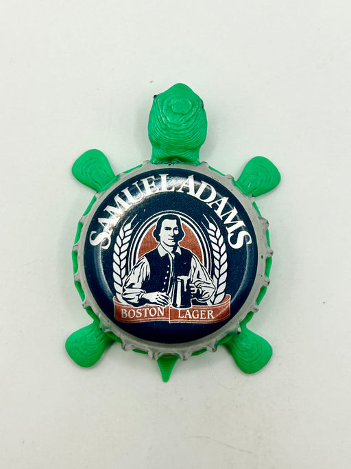 Samuel Adams Boston Lager (Vintage) - Bottle Cap Magnet Turtle Shell Shocked Art