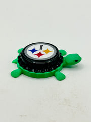 Pittsburgh Steelers - Bottle Cap Magnet Turtle Shell Shocked Art