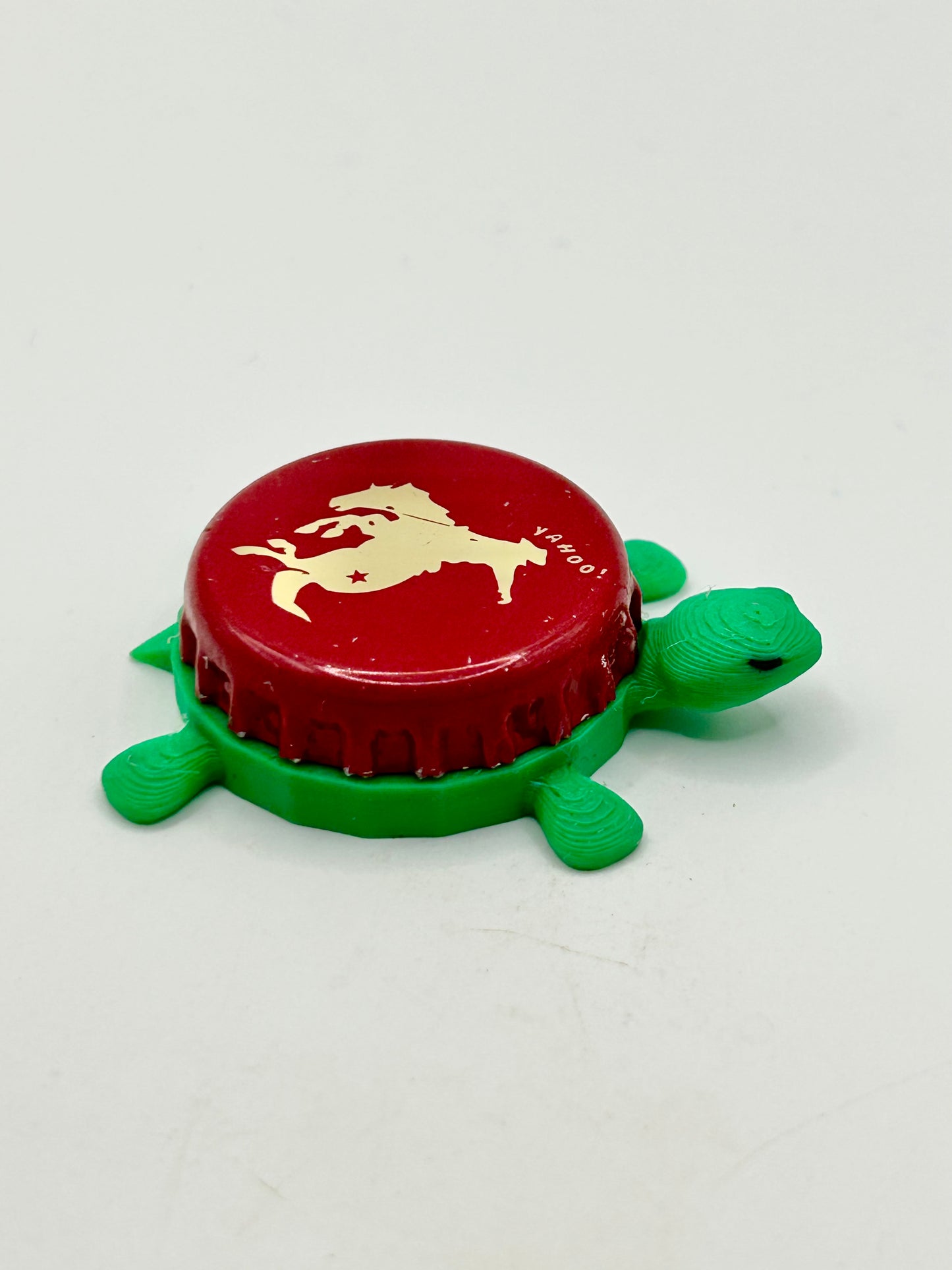 Yahoo! Soda (Maroon) - Bottle Cap Magnet Turtle Shell Shocked Art