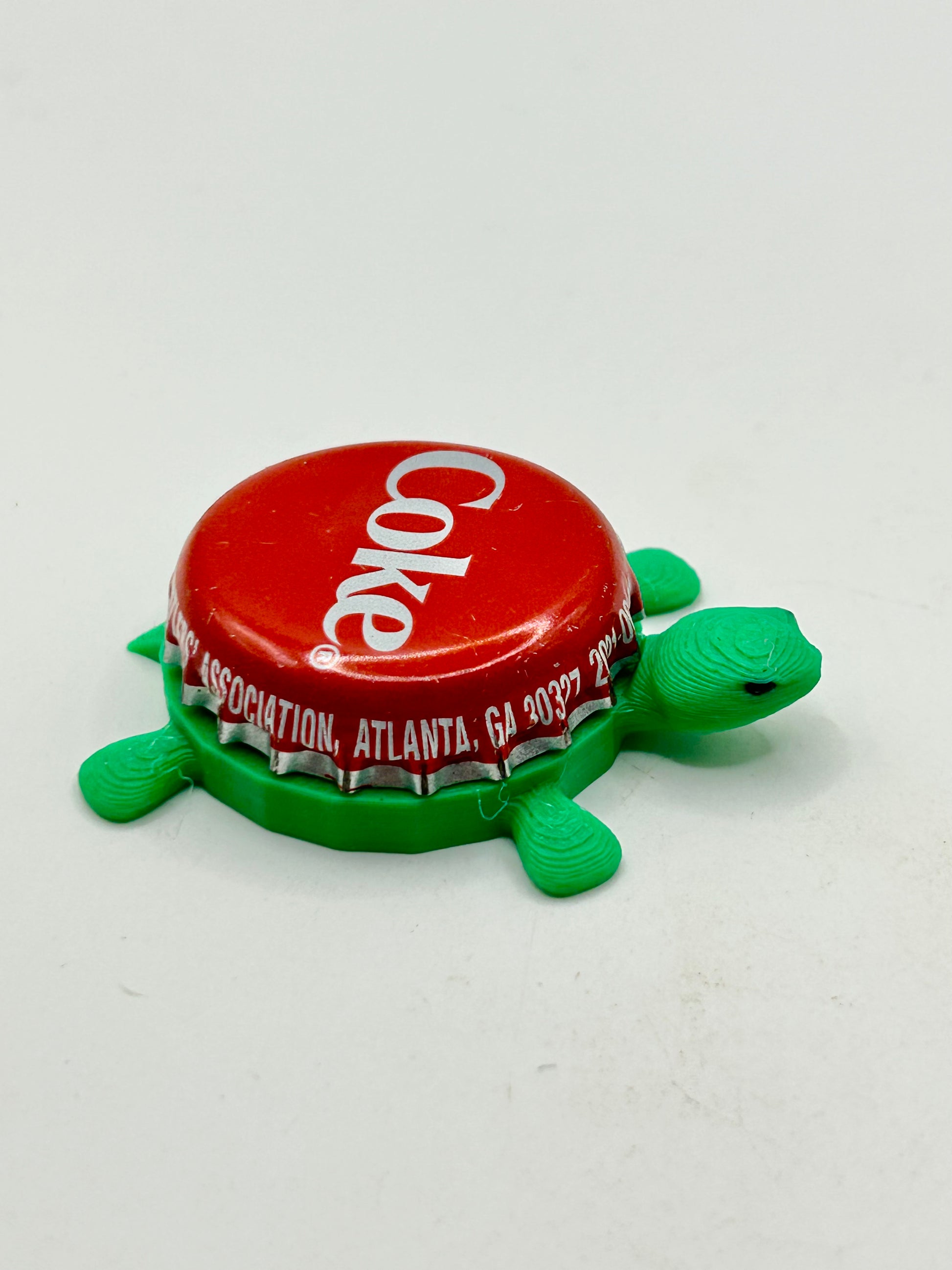 Coke - Bottle Cap Magnet Turtle Shell Shocked Art