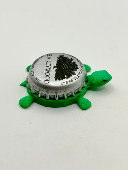 Hardywood Park Craft Brewing - Bottle Cap Magnet Turtle Shell Shocked Art