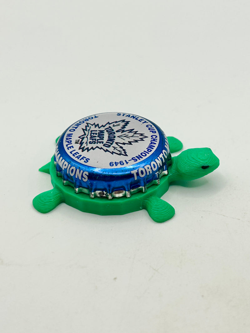 Toronto Maple Leafs Stanley Cup Champions (1949) - Bottle Cap Magnet Turtle Shell Shocked Art