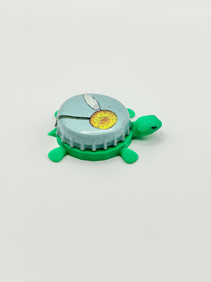 Bell's Smitten Golden Rye Ale - Bottle Cap Magnet Turtle Shell Shocked Art