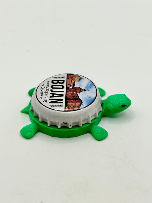 Bojan Beer - Bottle Cap Magnet Turtle Shell Shocked Art