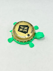 Susquehanna Brewing - Bottle Cap Magnet Turtle Shell Shocked Art