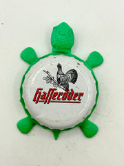 Hasseroder Brewing - Bottle Cap Magnet Turtle Shell Shocked Art