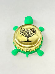 Fever Tree Ginger Beer (Gold) - Bottle Cap Magnet Turtle Shell Shocked Art