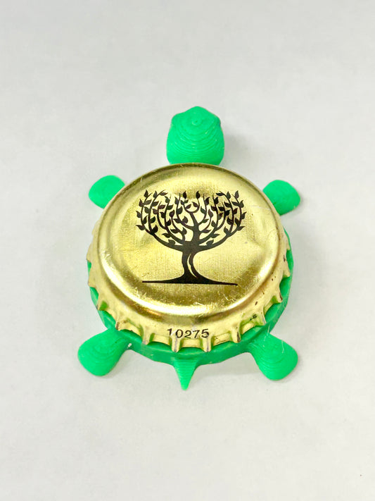 Fever Tree Ginger Beer (Gold) - Bottle Cap Magnet Turtle
