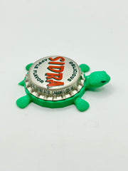 Sidra - Bottle Cap Magnet Turtle Shell Shocked Art