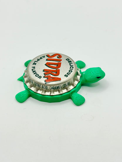 Sidra - Bottle Cap Magnet Turtle Shell Shocked Art