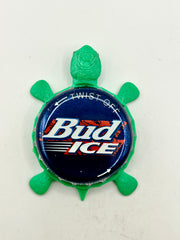 Bud Ice (Vintage) - Bottle Cap Magnet Turtle Shell Shocked Art