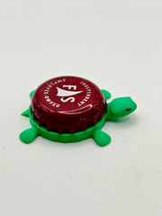 Full Sail Brewing (Dark Red) - Bottle Cap Magnet Turtle Shell Shocked Art