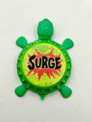 Surge Soda - Bottle Cap Magnet Turtle Shell Shocked Art
