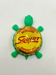 Squirt Soda (Vintage, Design 2) - Bottle Cap Magnet Turtle Shell Shocked Art