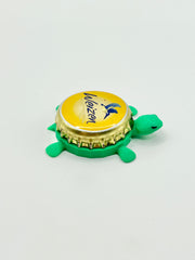 Licher Weizen Beer - Bottle Cap Magnet Turtle Shell Shocked Art