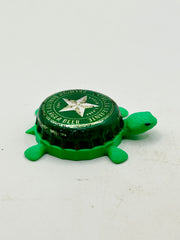 Estrella Levante Brewing - Bottle Cap Magnet Turtle Shell Shocked Art