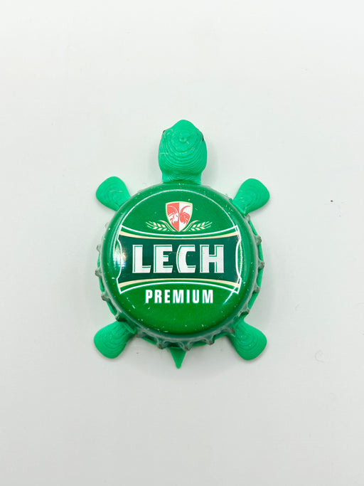 Lech Premium - Bottle Cap Magnet Turtle Shell Shocked Art