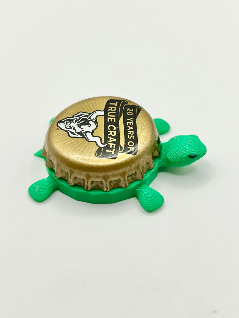 Stone True Craft (20 Years) - Bottle Cap Magnet Turtle Shell Shocked Art