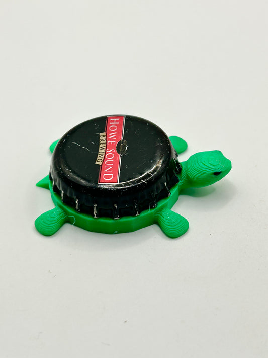 Howe Sound Brewing - Bottle Cap Magnet Turtle Shell Shocked Art