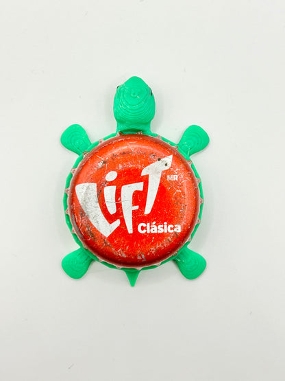 Lift Clasica (International) - Bottle Cap Magnet Turtle Shell Shocked Art